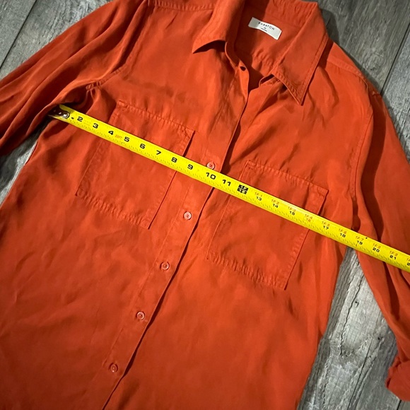 ARITZIA Babaton Utility Shirt 100% TENCEL responsibly sourced fibers - Orange - Picture 6 of 16